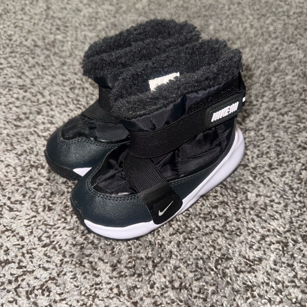 Nike Kids Black and White Boots